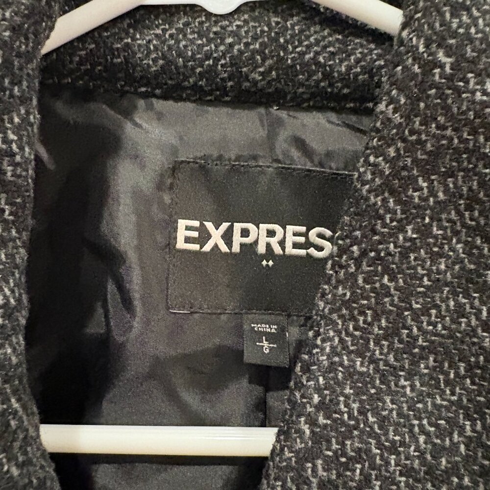 Express Women's Wool Winter Jacket Size Large - Excellent Condition - Picture 11 of 11